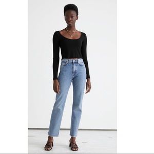 & Other Stories Cropped Straight leg Jeans